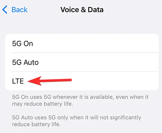 Az 5G bekapcsolása (vagy kikapcsolása) az iPhone 13-on