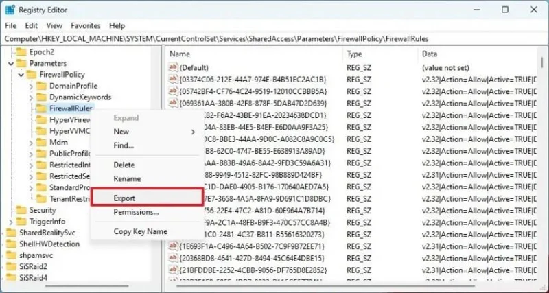 Як експортувати та імпортувати окремі правила брандмауера в Windows 11
