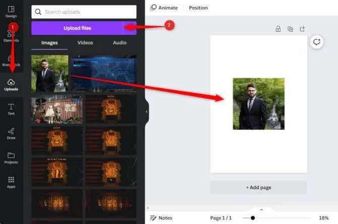 Как да размажете лицето на снимка с помощта на Canva