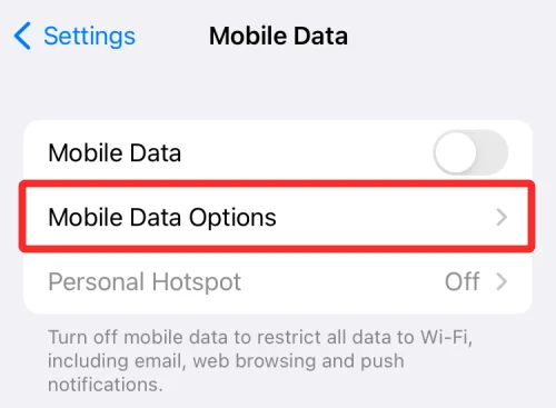 Az 5G bekapcsolása (vagy kikapcsolása) az iPhone 13-on