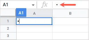 Slik setter du inn og bruker punktpunkter i Google Sheets