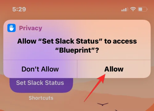 A laza állapot beállítása az Apple parancsikonokkal