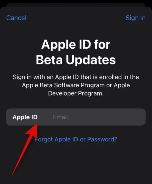 Hur man väljer ett annat Apple-ID för iOS Beta-uppdateringar
