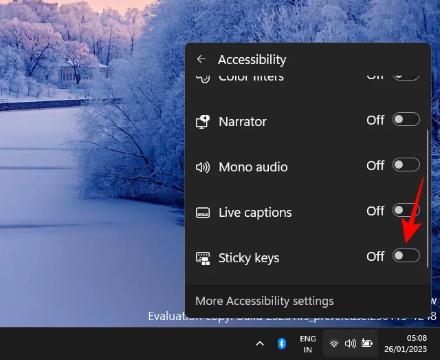 Jak trvale zakázat Sticky Keys ve Windows 11 [2023]