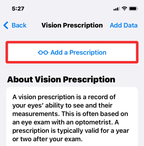 Як додати свій рецепт Vision у програму Health на iPhone на iOS 16