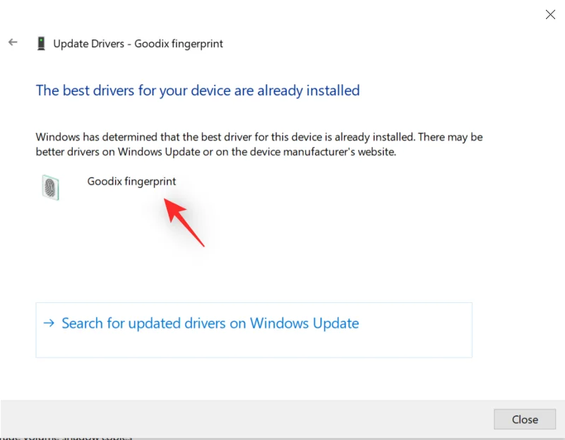 Драйвер відбитків пальців Windows 11 Goodix: як завантажити та виправити проблеми, якщо не працює