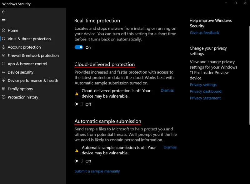 Hur man aktiverar Windows Defender i Windows 11