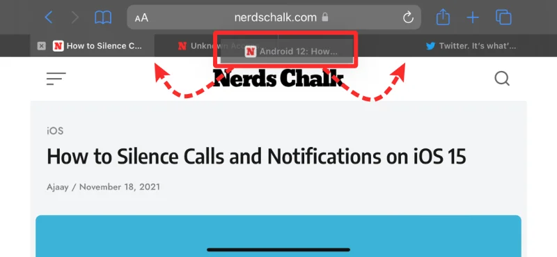 IOS 15: Co je panel karet Landscape v Safari?