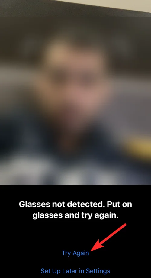 Szemüveg hozzáadása az iPhone Face ID-hez