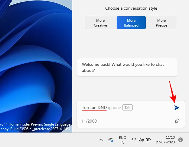 Как да използвате Windows Copilot за включване на тъмен режим, DND, управление на Bluetooth устройства и други