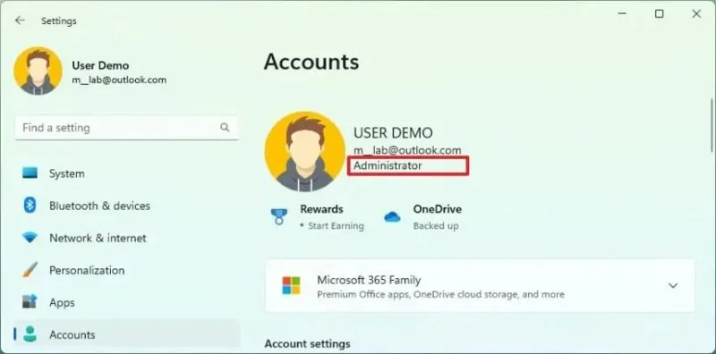 Jak zkontrolovat, zda je účet správce nebo standardní v systému Windows 11