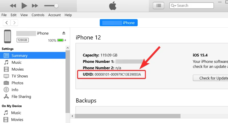 iTunes-varmuuskopion poistaminen Windows 11:ssä