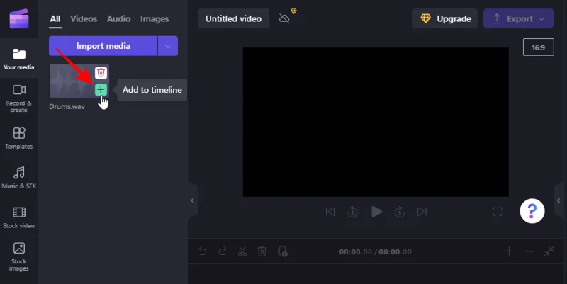 Přidat zvuk do Clipchamp: Průvodce krok za krokem