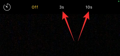 Időzítő beállítása iPhone kamerán