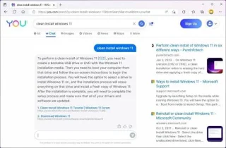 You.com tarjoaa AI chatbot -haun, jos et edelleenkään pääse käyttämään Bing AI:ta