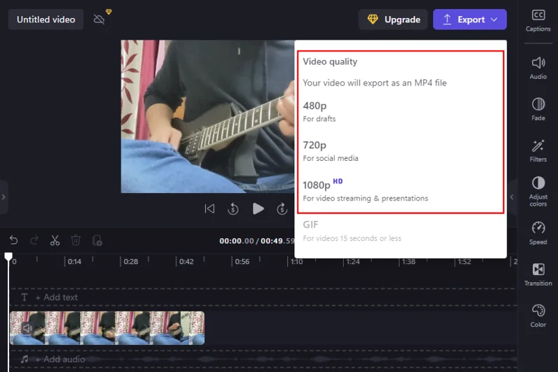 Изрязване на видеоклип в Clipchamp: Ръководство стъпка по стъпка