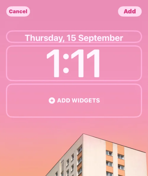 Sådan sætter du tid bag tapet i iOS 16