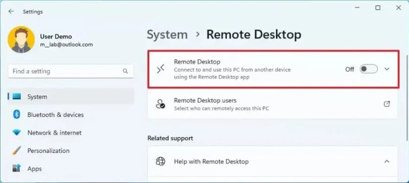 Як відключити віддалений робочий стіл у Windows 11