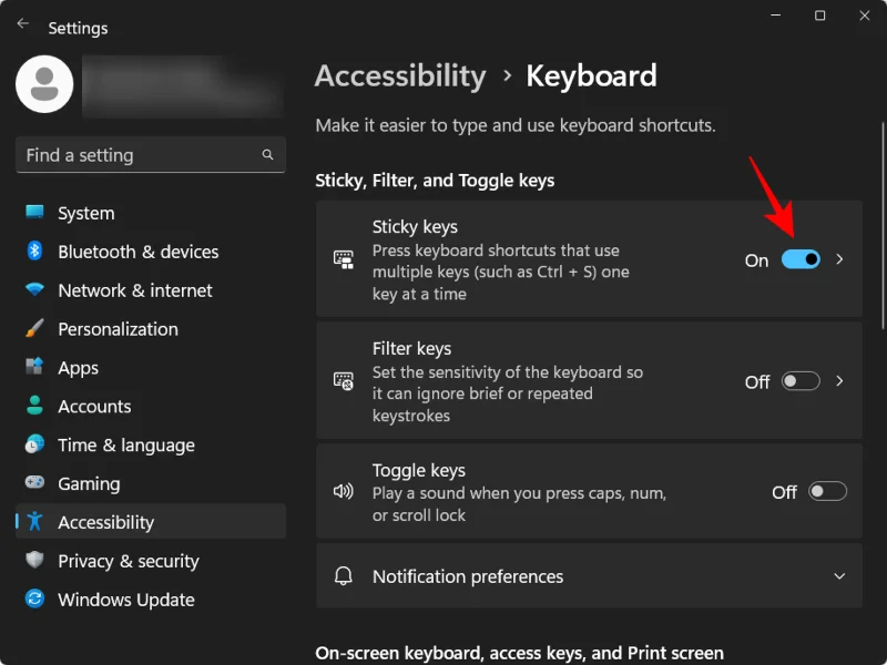 Jak trvale zakázat Sticky Keys ve Windows 11 [2023]