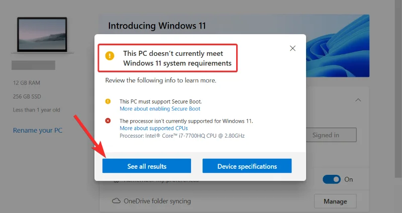 Windows 11: Hogyan lehet eltávolítani a „Nem teljesülnek a rendszerkövetelmények” vízjelet