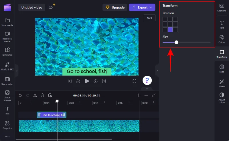 Přidání textu do Clipchamp: Průvodce krok za krokem