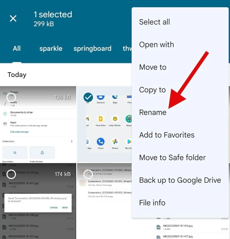 Sådan sender du billeder som dokument i Whatsapp på iPhone eller Android