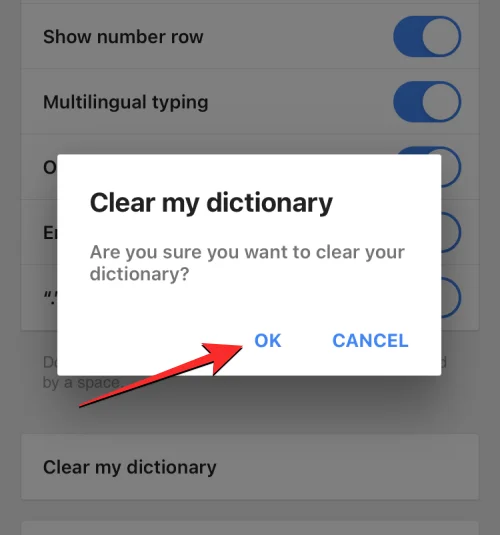 Hogyan lehet törölni a billentyűzet előzményeit iPhone-on
