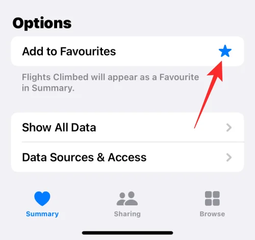 Hogyan távolítsuk el a kedvenceket a Health alkalmazásból iPhone-on
