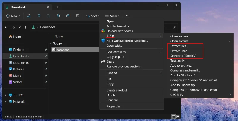 Jak extrahovat soubory ve Windows 11 [AIO] [2023]