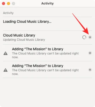 A „Felhő zenei könyvtár frissítése” hiba javítása az Apple Music alkalmazásban