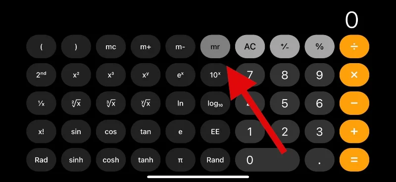 4 módszer a számológép előzményeinek ellenőrzésére az iPhone készüléken