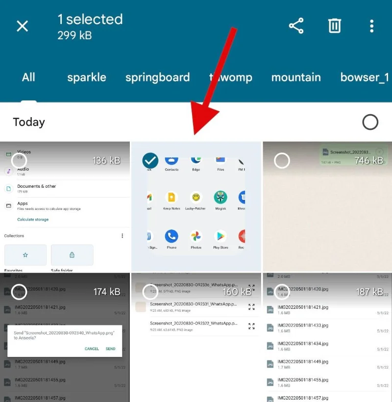 Sådan sender du billeder som dokument i Whatsapp på iPhone eller Android