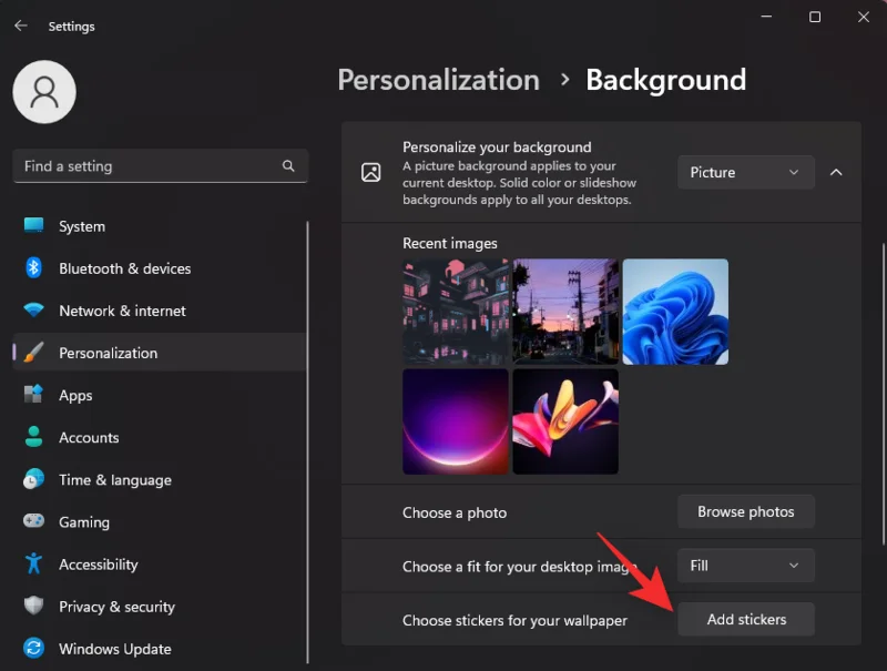 Jak používat nálepky na ploše ve Windows 11
