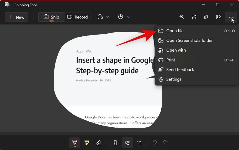 Jak používat nástroj Výstřižky ve Windows 11 [AIO]