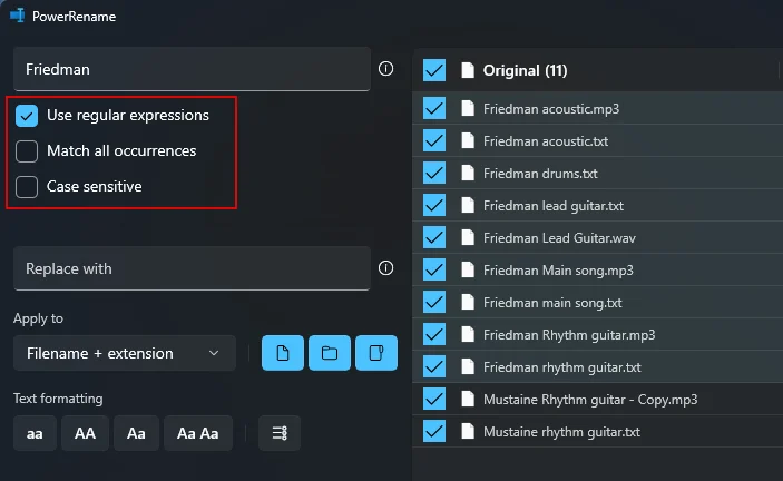 Windows PowerToys: Jak dávkově přejmenovat soubory a složky pomocí PowerRename