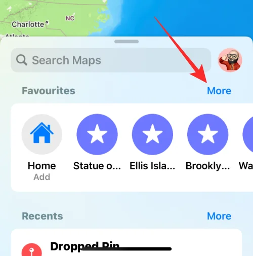 Як видалити вибране на Apple Maps