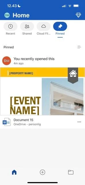 Asiakirjojen kiinnittäminen Microsoft Officessa