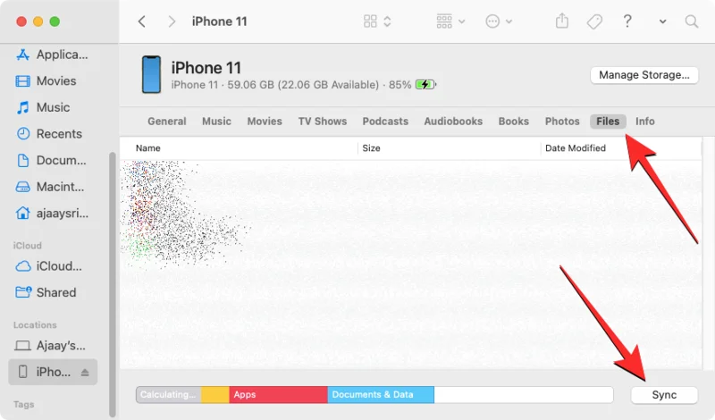 Fájlok elérése iPhone-on