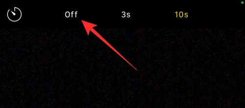 Időzítő beállítása iPhone kamerán