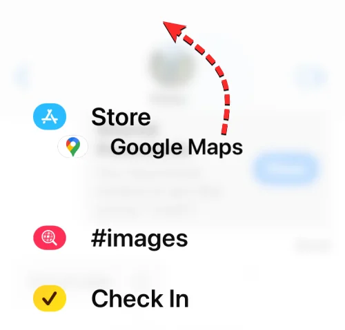 Az iMessage-alkalmazások átrendezése az iPhone-on iOS 17 rendszerrel