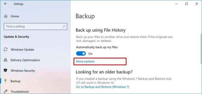 Як створити автоматичну резервну копію файлів у Windows 10