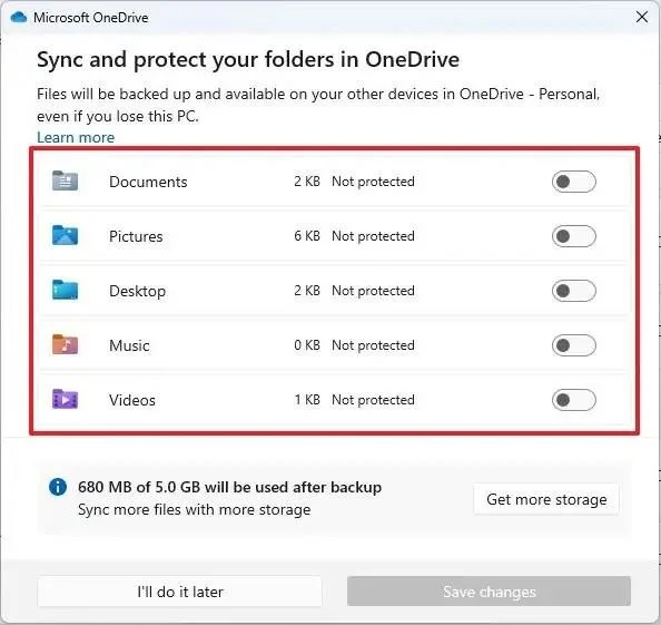 Jak zálohovat soubory na OneDrive ve Windows 11, 10