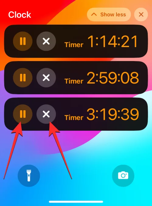A Multi-Timer használata iPhone-on iOS 17 rendszerrel