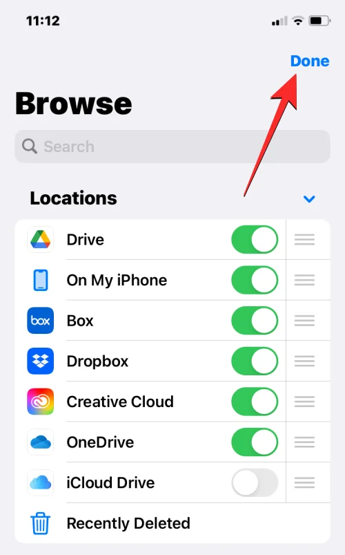 A Google Drive, a OneDrive és a DropBox hozzáadása a Fájlok alkalmazáshoz iPhone-on
