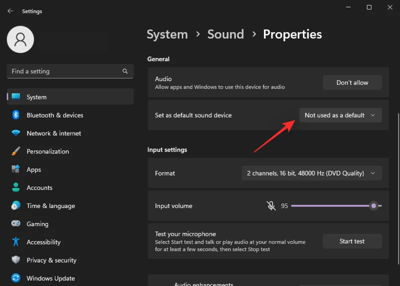 Jak nastavit výchozí zvukové zařízení v systému Windows 11