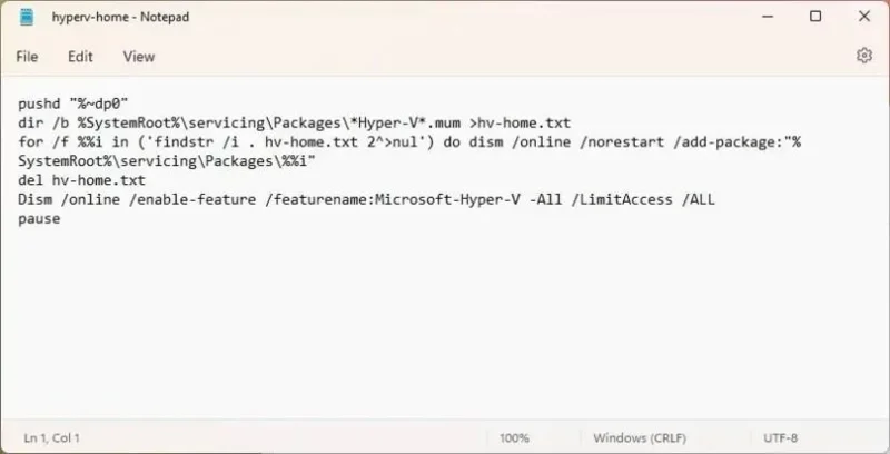 Як встановити Hyper-V на Windows 11 Home
