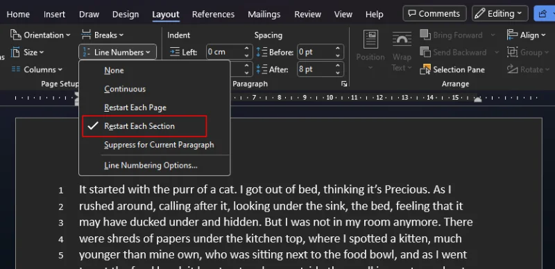 Как да номерирате редове, абзаци и изречения в MS Word [2023]