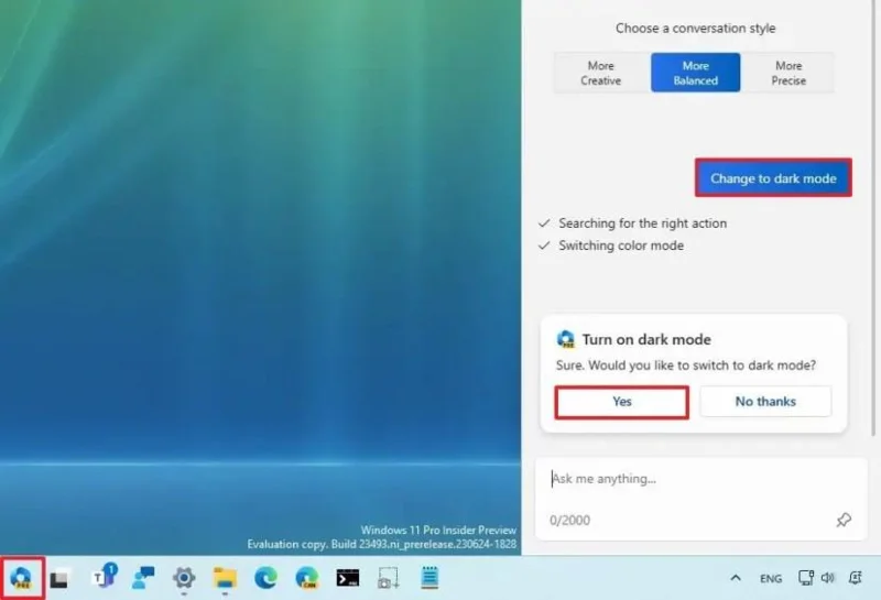 Copilot AI:n käyttäminen Windows 11:ssä