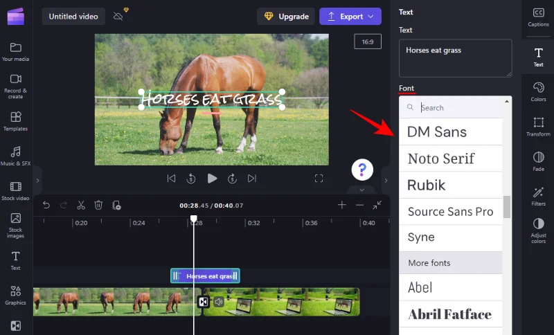 Jak přidat přechody v Clipchamp