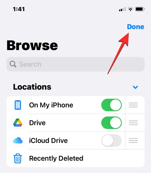 Fájlok elérése iPhone-on